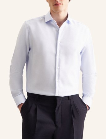 Seidensticker Cityhemden 1/1 Arm - Blue - 47