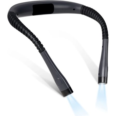 Läshalslampa med 3 färger och 3 ljusstyrkor