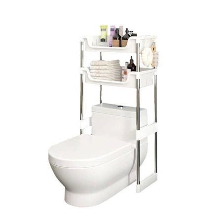 Toalettförvaringsställ Över Toalett Hylla Golvställ Badrumsorganisatör Litet Utrymme