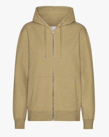 Classic Organic Zip Hood - Desert Khaki