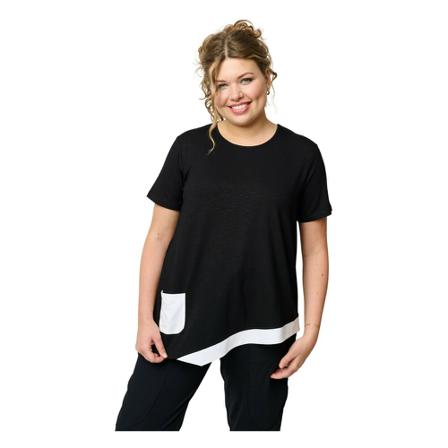 Pont Neuf Celeste is Bloouse Sort, Dame T-shirts
