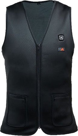 Avignon Heat Vest Thin V-Neck Powerbank Black