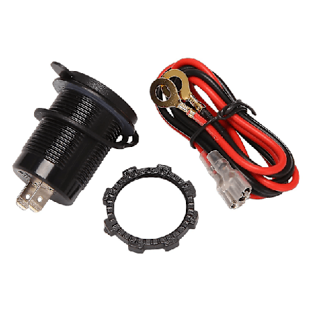 12V USB-uttag, dubbel QC 3.0 USB-billaddare med strömbrytare, 36W USB vattentätt strömuttag snabbladdare