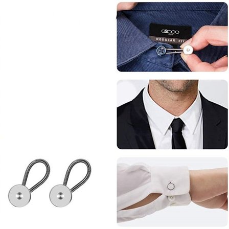 2-pak-knap taljeforlænger til jeans – ingen sy bukser-forlængerknap