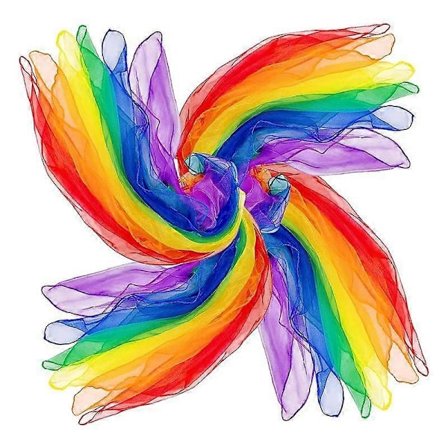 24 stk Barn Juggling Sjal Dans Musikk Sjal Fargerike Sjal Bevegelse Sjal Rytme Sjal fo