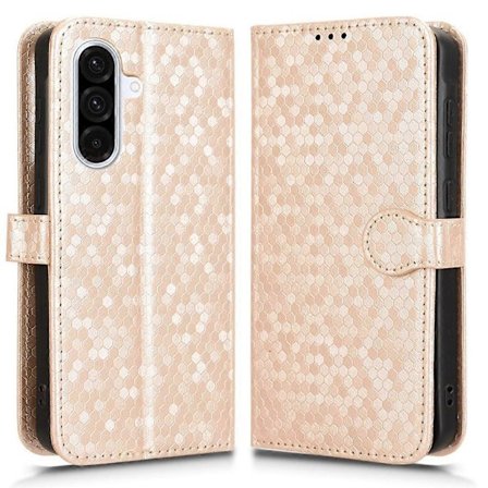 Samsung Galaxy A56 5G Lompakkokotelo Pistekuvioitu PU-nahkainen puhelinkotelo