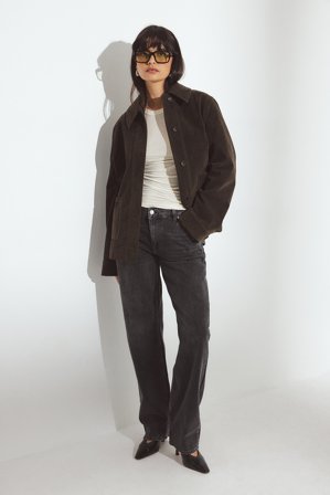 NA-KD Straight Low Waist Jeans - Low waist jeans - Grå - EU 42