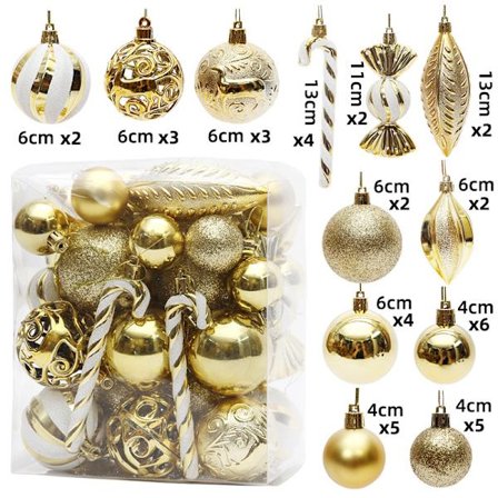 40 kpl piparminttutanko tikkukaramelli maalattu joulupallosetti joulukoriste riipus ikkunanäyttö