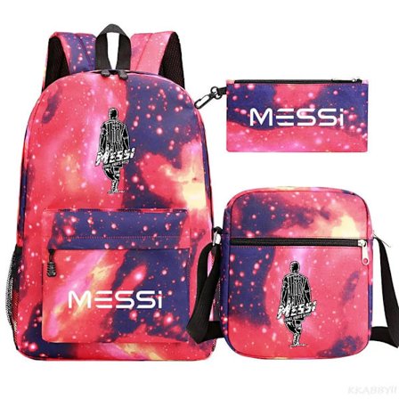 Fodbold Messi rygsæk 3 dele