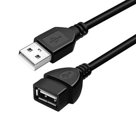 USB Port Extender Hub Data Laddare Strömkabel USB 2.0 Förlängningskabel 4-kärnig