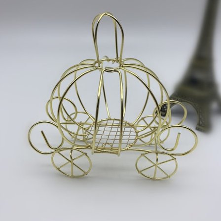 Creative Pumpkin Carriage Decor Golden Candy Box Pumpkin Cart g