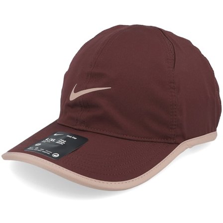 Nike - Rouge unconstructed Casquette - Dri-fit Club U Ab Fl P Burgundy Crush/Pink Dad Cap @ Hatstore