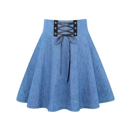 Goottilaiset raidalliset minimekot naisille, lyhyet korkeavyötäröiset raidalliset hameet