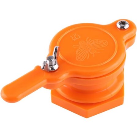 Bie Honning Tappekran Plast Gateventil Birøkt To Farger Ekstraktor Tapping Verktøy Birøkter Tappesett for Mat Honning (Oransje)