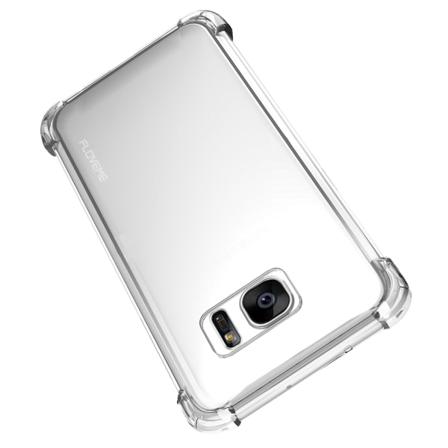 Käytännöllinen Kestävä silikonikuori erittäin paksut kulmat - GALAXY S7 EDGE Genomskinlig