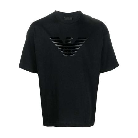 Emporio Armani T-Shirts , Zwart , Heren , Maat: M