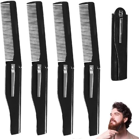 5-pak skægbørster - Børster - Sommerfuglebørster - Lavet af plastik - Unisex - Sort