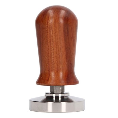Kaffe Tamper Separat Design Rustfritt Stål Ergonomisk Trehåndtak Bærbar Tamper Verktøy for Hjem Kaffebar 53MM