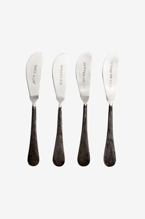 Affari of Sweden - Smörkniv Odin 4-pack - Svart - Bestick - Från Homeroom