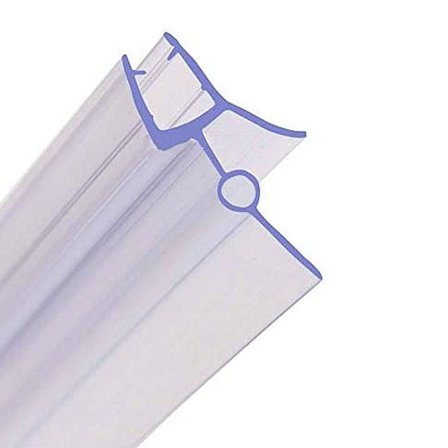 Brusedækning til brusebadsskærm, dørforsegling til brusebad, passer til 6 mm glas