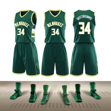 #NBA 22/23 Bucks 23 Jersey Sæt til børn og voksne