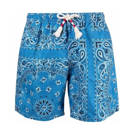 MC2 Saint Barth Paisley Shorts Blå, Herre Badeshorts