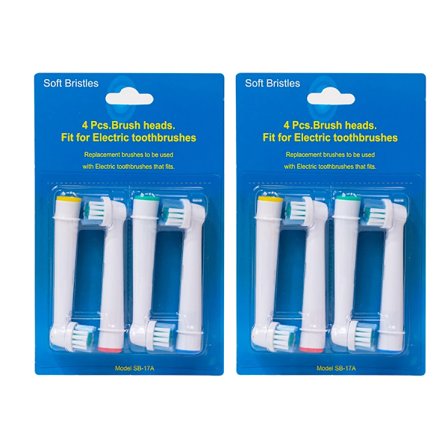 4/8 st Ersättningsborsthuvuden för Oral-B eltandborste Advance Power/Vitality Precision Clean/Pro Health/Triumph/3D Excel