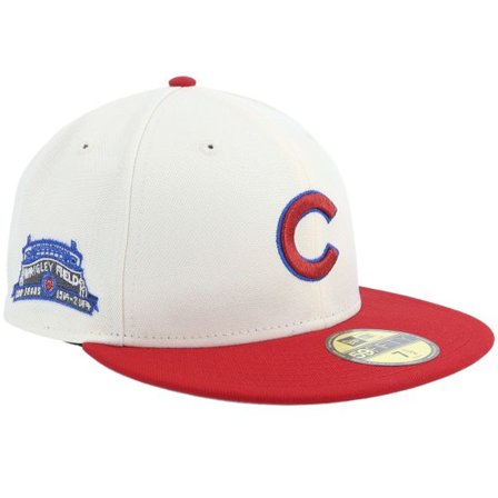 New Era - MLB Vit fitted Keps - Hatstore Exclusive x Chicago Cubs 59FIFTY Chrome/Red Fitted @ Hatstore