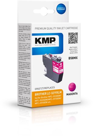 KMP B58MX ink cartridge magenta comp. with Brother LC-3219XLM