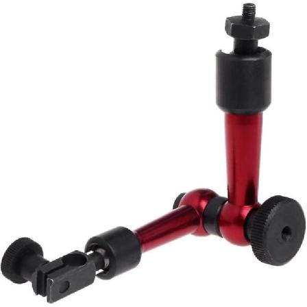 Universell Flexibel Magnetisk Metallbas Hållare Stativ För Urtavla Indikator Ny(röd)(1st)