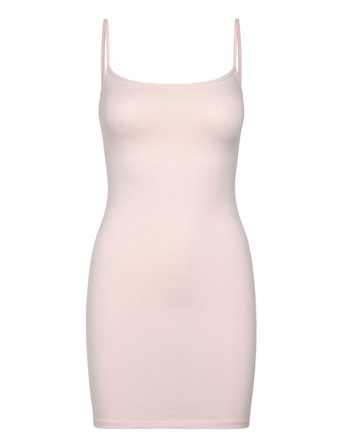 Gina Tricot Basic Mini Slip Dress - Pink - XS