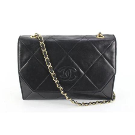 Chanel Vintage, Pre-owned Leather chanel-bags Zwart, Dames, Maat:ONE Size