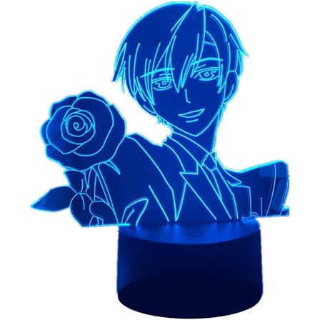 WJ USB Anime-valo Manga Ouran High School Host Club Tamaki Suoh LED-illuusiolamppu Lastenhuoneen sisustus 3D yövalo Pojat Tytöt Syntymäpäivälahjat