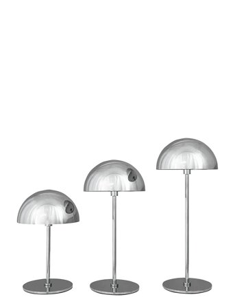 Dyberg Larsen Along Led Minibordlampe Krom 3 Stk. 10,15,20Cm - Silver - ONE SIZE