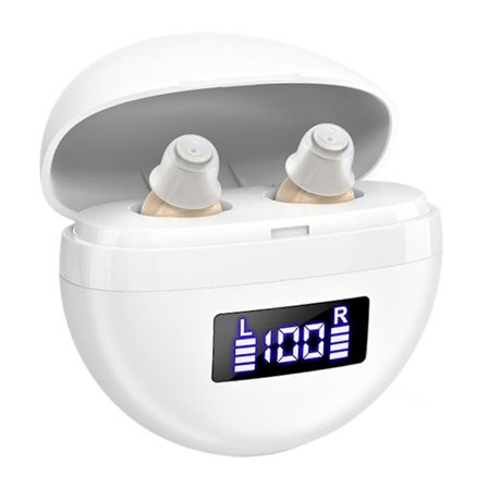 Näkymättömät ladattavat digitaaliset kuulolaitteet vanhuksille