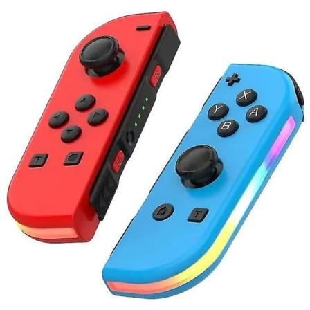 Trådløs Kontroller Kompatibel med Nintendo Switch, Oled, Lite Gamepad Joystick (l/r) Utskifting med Rgb Høyre - Rød Blå Red Blue