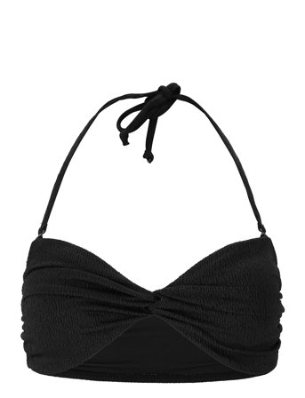 Larinie W Bandeau Knot Bikini Black Athlecia