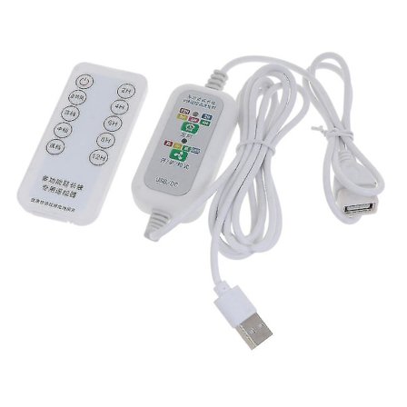 200 cm USB-forlengelseskabel med 4-trinns fjernkontroll 2-12 timers timing-yujia