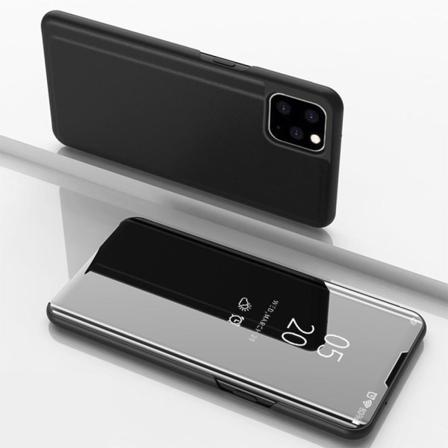 Iphone 11 Pro Max - Mirror Flip Fodral - Svart Black Svart