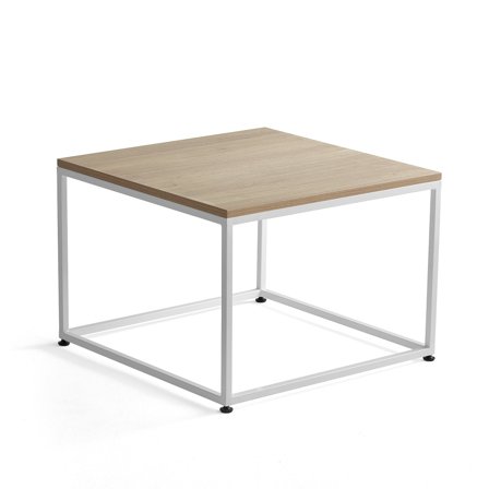 Sofatisch MOOD, 700 x 700 mm, Buche/weiß
