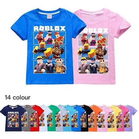 Nya Pojkar Flickor Sommar Casual Kortärmad T-Shirt Roblox Barn Bomulls T-Shirt Topp LGL