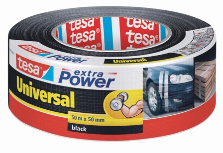 TESA Vävtejp Extra Power 50mmx50m svart - Lyreco - Emballage och lagerutrustning - Packtejper - Väv- och Silvertejp