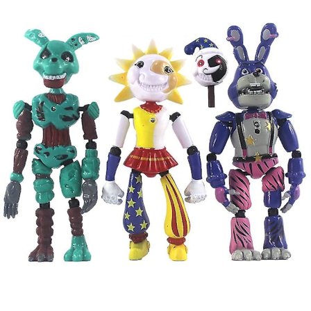 3/4/5 stk Fnaf Five Nights At Freddy's Actionfigur Model Samling Dekoration Legetøj Til Børn Gaver
