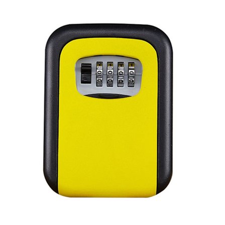 Nyckelskåp Säkerhetskodlåda GUL