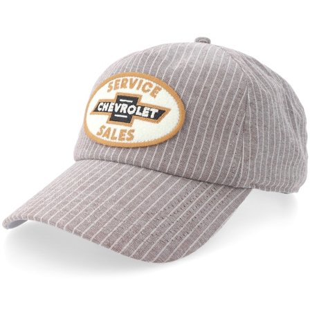 American Needle - Grå adjustable Caps - Chevrolet Tulsa Grey/Ivory A-frame Adjustable @ Hatstore