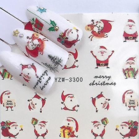 YZW 3300 Neglsticker Svart Tegneserie Dyr Flamingo Rev Hul Designs Sliders For Nail