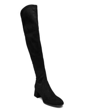 Woms Boots Korkeavartiset Saapikkaat Musta Tamaris