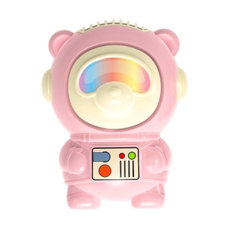 USB Genopladelig Miniblæser Halsventilator Håndholdt Ventilator Sødt Bjørnedesign