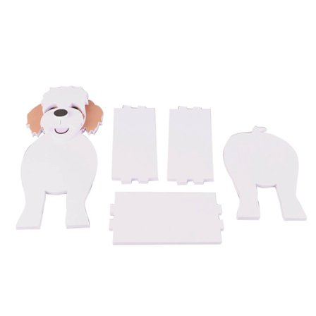 Søt hundblomsterpotte Hundformet plantepotte Håndlaget holder for plantebeholder for utendørs bruk innendørs