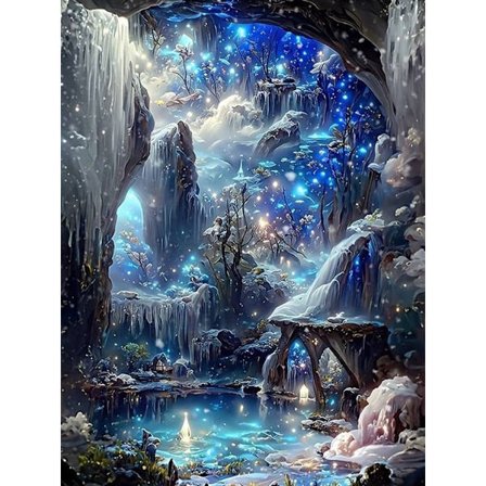 30x40cm 5D Fuld Diamant Maleri Runde & Firkantede Diamanter Håndlavet DIY Dekorativt Stykke - DW807